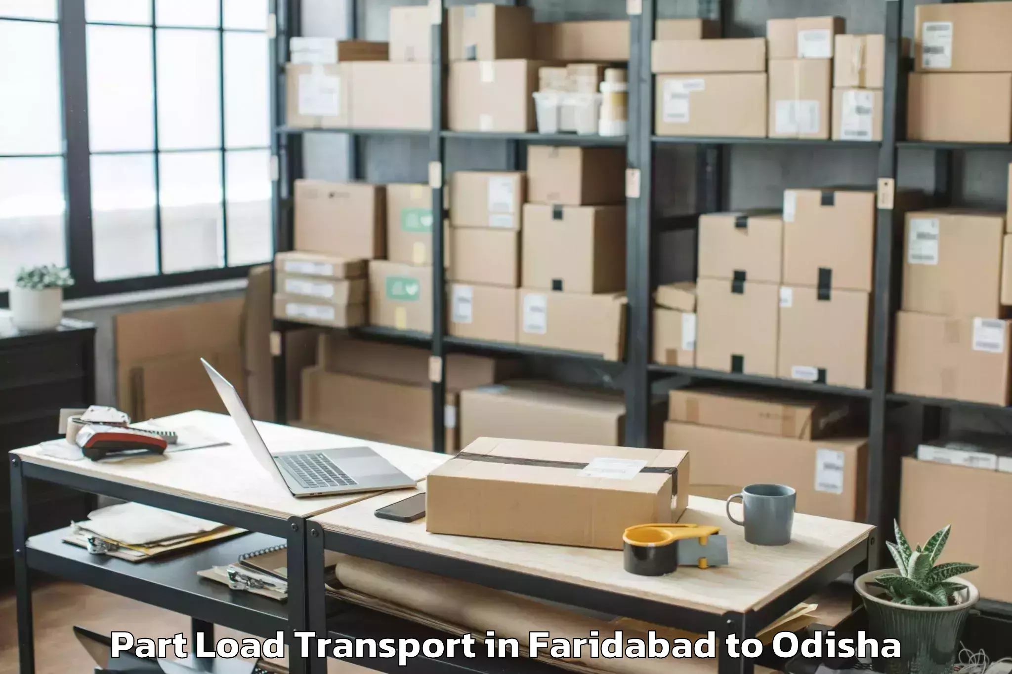 Quality Faridabad to Jodamba Part Load Transport